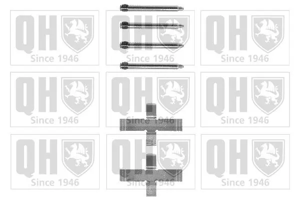 Handler.Part Accessory kit, disc brake pads QUINTON HAZELL BFK654 1