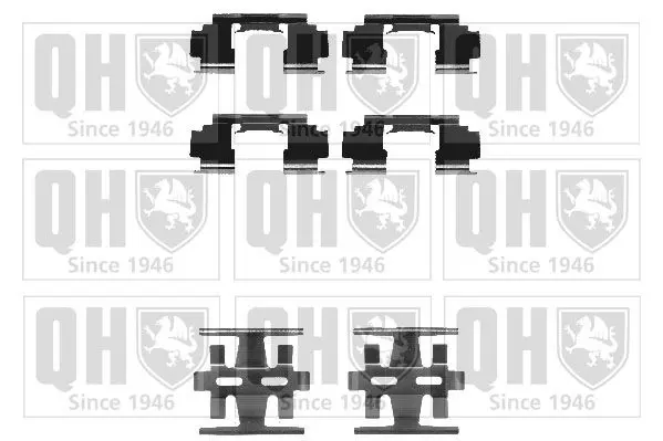 Handler.Part Accessory kit, disc brake pads QUINTON HAZELL BFK669 1