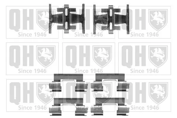 Handler.Part Accessory kit, disc brake pads QUINTON HAZELL BFK671 1