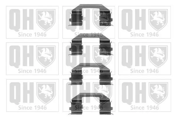 Handler.Part Accessory kit, disc brake pads QUINTON HAZELL BFK674 1