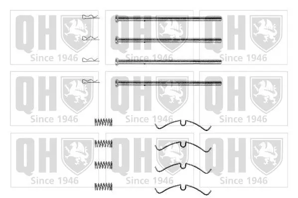 Handler.Part Accessory kit, disc brake pads QUINTON HAZELL BFK676 1