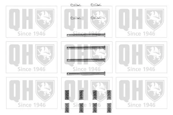 Handler.Part Accessory kit, disc brake pads QUINTON HAZELL BFK677 1