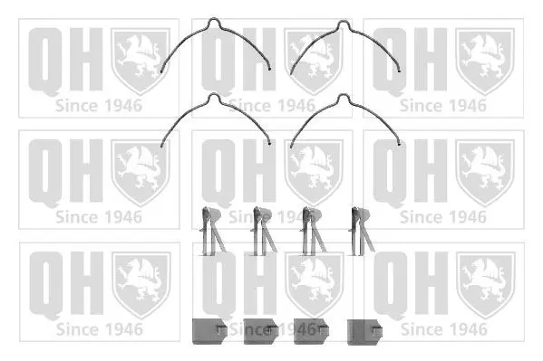 Handler.Part Accessory kit, disc brake pads QUINTON HAZELL BFK692 1