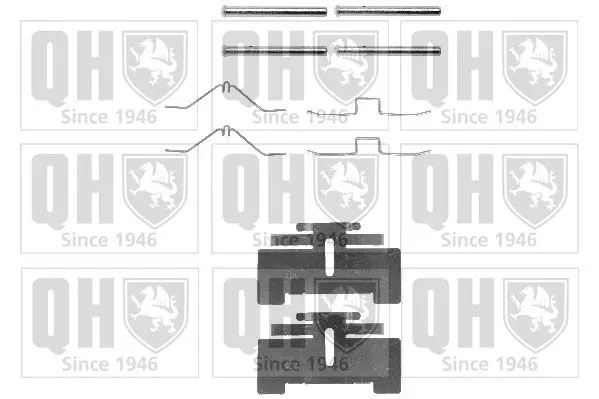 Handler.Part Accessory kit, disc brake pads QUINTON HAZELL BFK712 1