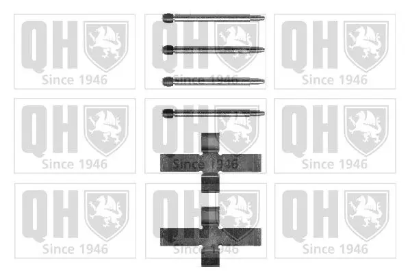 Handler.Part Accessory kit, disc brake pads QUINTON HAZELL BFK740 1