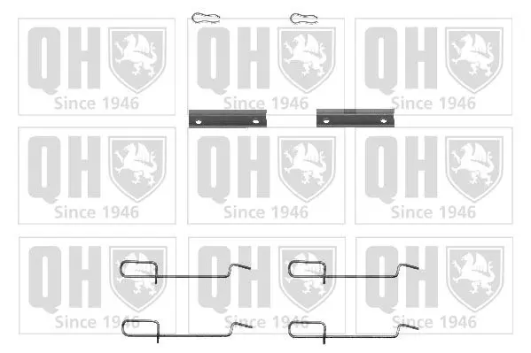 Handler.Part Accessory kit, disc brake pads QUINTON HAZELL BFK741 1