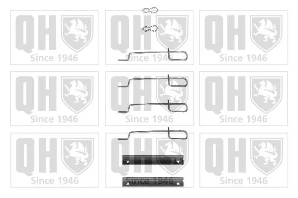 Handler.Part Accessory kit, disc brake pads QUINTON HAZELL BFK746 1