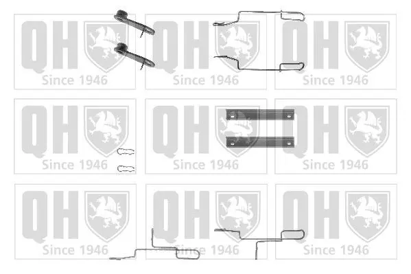 Handler.Part Accessory kit, disc brake pads QUINTON HAZELL BFK749 1