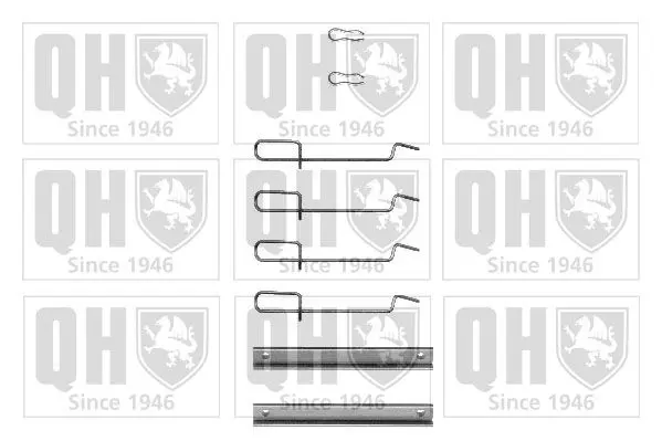 Handler.Part Accessory kit, disc brake pads QUINTON HAZELL BFK754 1