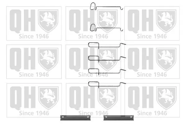 Handler.Part Accessory kit, disc brake pads QUINTON HAZELL BFK756 1