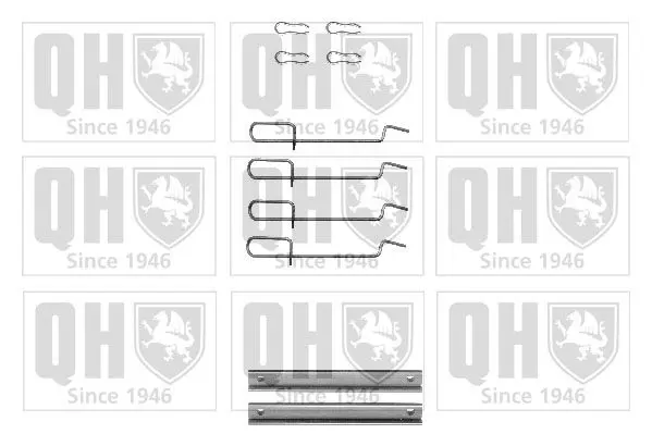 Handler.Part Accessory kit, disc brake pads QUINTON HAZELL BFK757 1