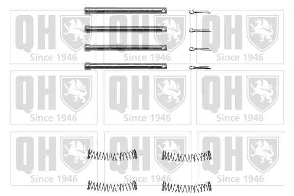 Handler.Part Accessory kit, disc brake pads QUINTON HAZELL BFK770 1