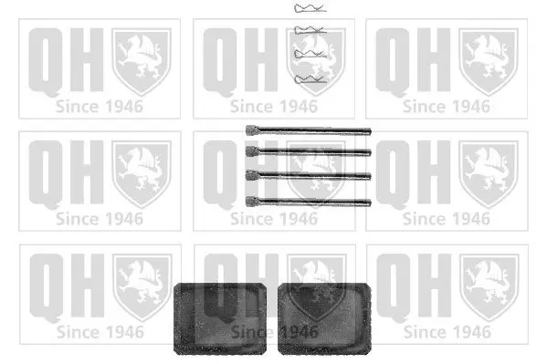 Handler.Part Accessory kit, disc brake pads QUINTON HAZELL BFK776 1