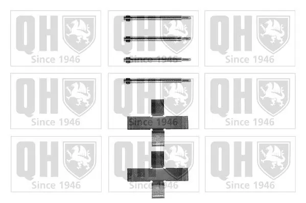 Handler.Part Accessory kit, disc brake pads QUINTON HAZELL BFK817 1