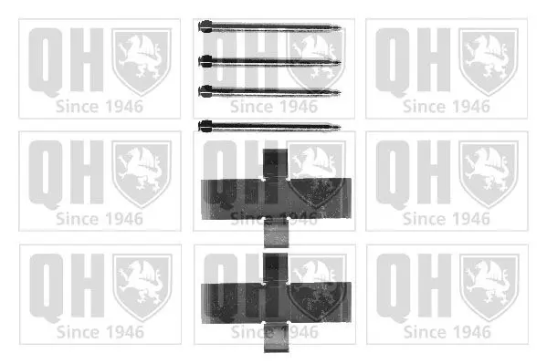 Handler.Part Accessory kit, disc brake pads QUINTON HAZELL BFK818 1