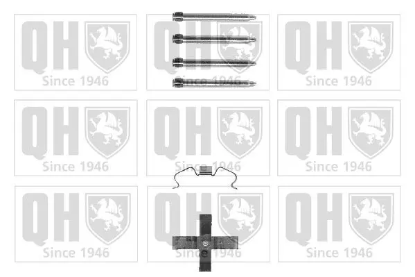 Handler.Part Accessory kit, disc brake pads QUINTON HAZELL BFK840 1