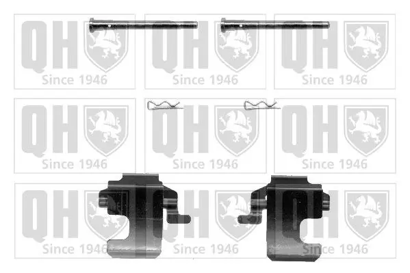 Handler.Part Accessory kit, disc brake pads QUINTON HAZELL BFK846 1