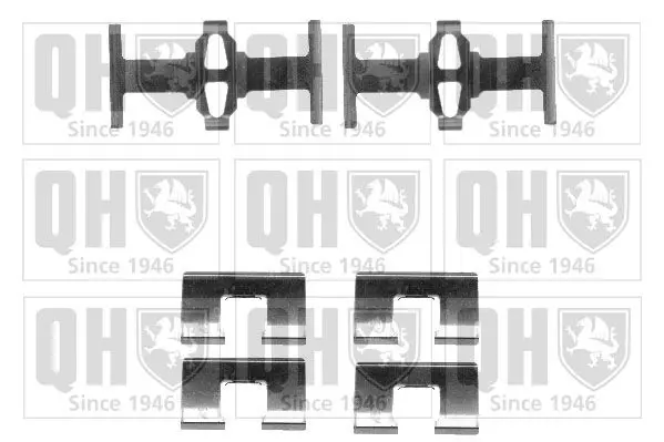 Handler.Part Accessory kit, disc brake pads QUINTON HAZELL BFK860 1