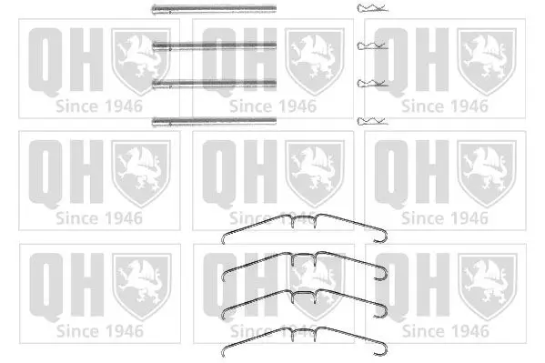 Handler.Part Accessory kit, disc brake pads QUINTON HAZELL BFK867 1