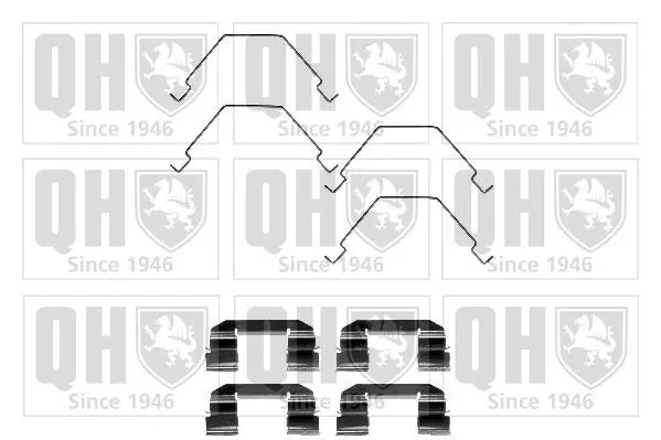 Handler.Part Accessory kit, disc brake pads QUINTON HAZELL BFK919 1