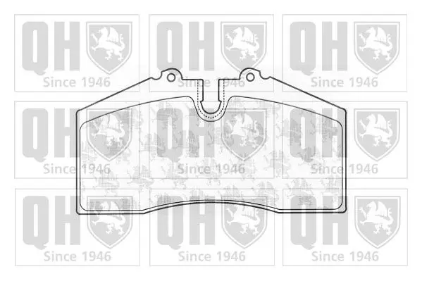 Handler.Part Brake pad set, disc brake QUINTON HAZELL BP1015 1