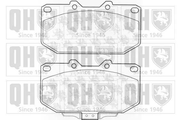 Handler.Part Brake pad set, disc brake QUINTON HAZELL BP1016 1