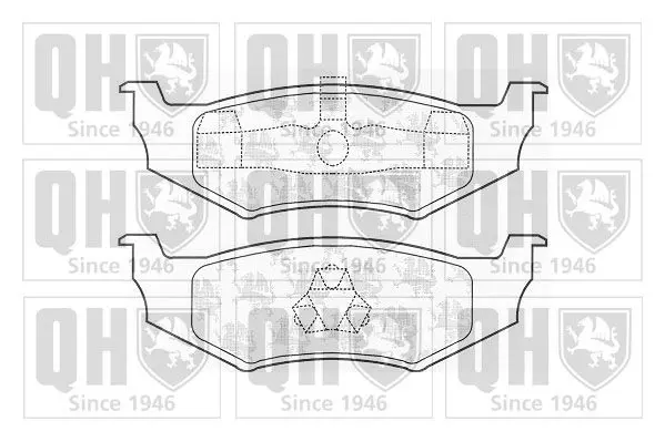 Handler.Part Brake pad set, disc brake QUINTON HAZELL BP1035 1