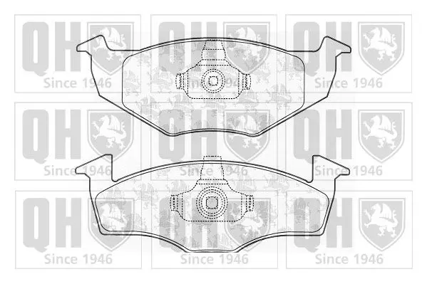 Handler.Part Brake pad set, disc brake QUINTON HAZELL BP1056 1