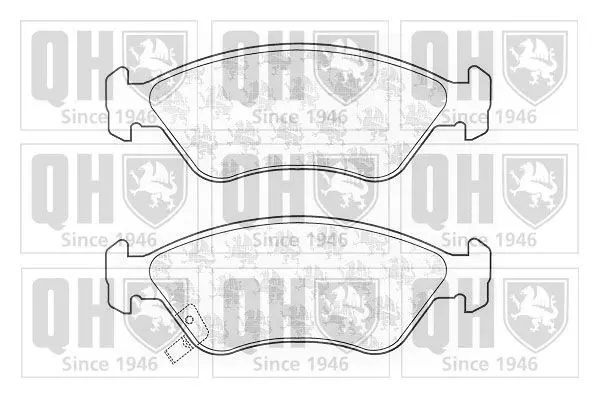 Handler.Part Brake pad set, disc brake QUINTON HAZELL BP1071 1