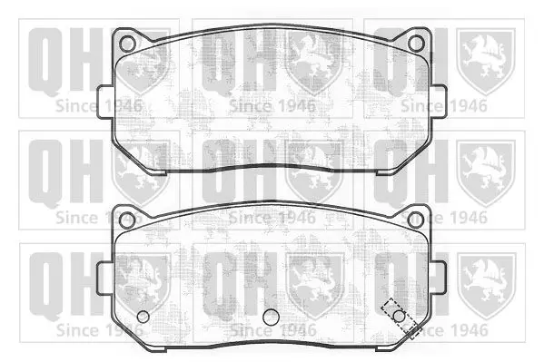 Handler.Part Brake pad set, disc brake QUINTON HAZELL BP1072 1