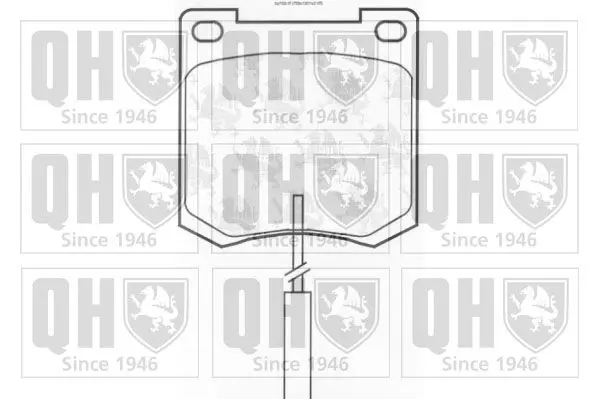 Handler.Part Brake pad set, disc brake QUINTON HAZELL BP108 1