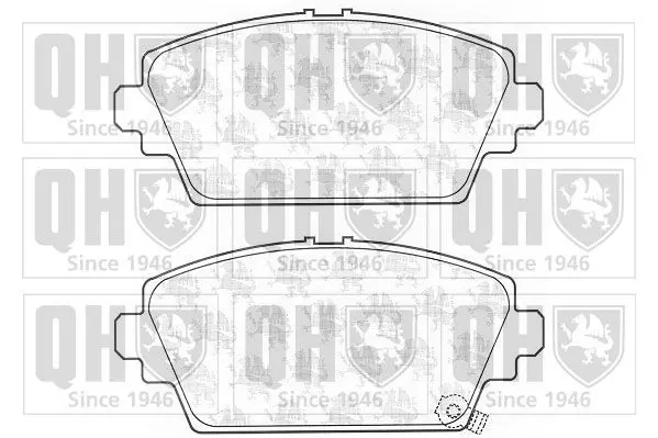 Handler.Part Brake pad set, disc brake QUINTON HAZELL BP1092 1