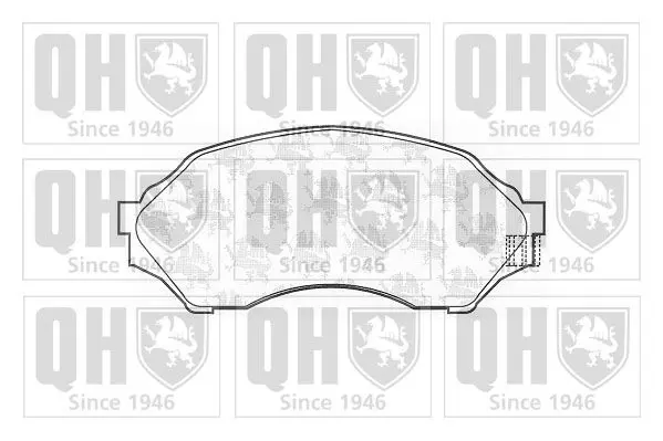 Handler.Part Brake pad set, disc brake QUINTON HAZELL BP1094 1