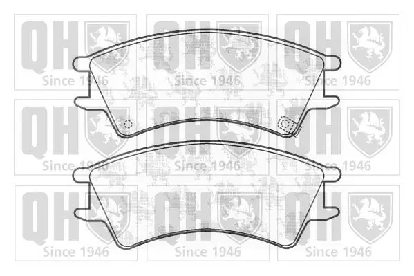 Handler.Part Brake pad set, disc brake QUINTON HAZELL BP1115 1