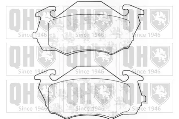 Handler.Part Brake pad set, disc brake QUINTON HAZELL BP1176 1