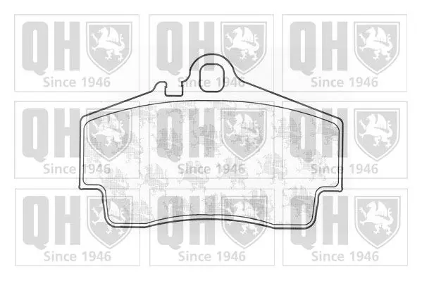 Handler.Part Brake pad set, disc brake QUINTON HAZELL BP1190 1