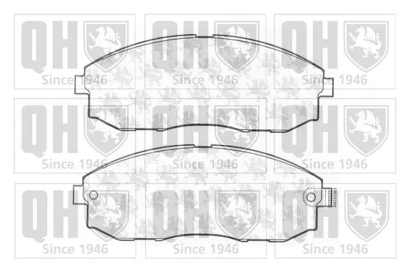 Handler.Part Brake pad set, disc brake QUINTON HAZELL BP1192 1