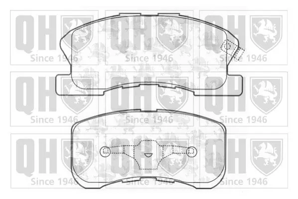 Handler.Part Brake pad set, disc brake QUINTON HAZELL BP1196 1