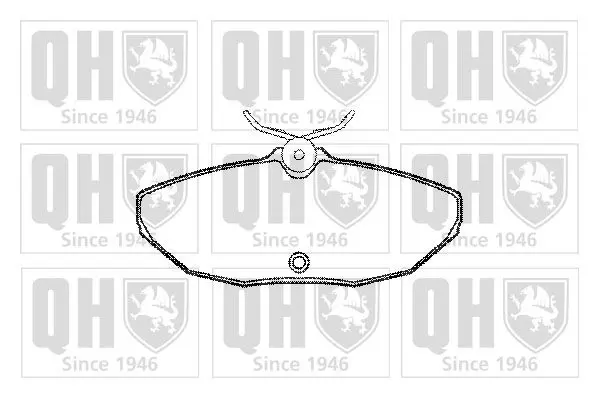 Handler.Part Brake pad set, disc brake QUINTON HAZELL BP1238 1