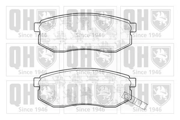 Handler.Part Brake pad set, disc brake QUINTON HAZELL BP1247 1