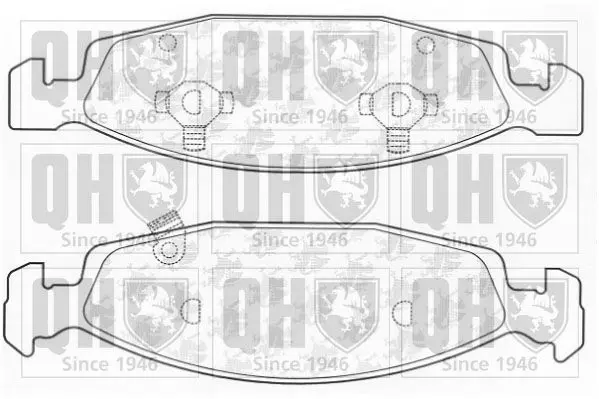 Handler.Part Brake pad set, disc brake QUINTON HAZELL BP1265 1