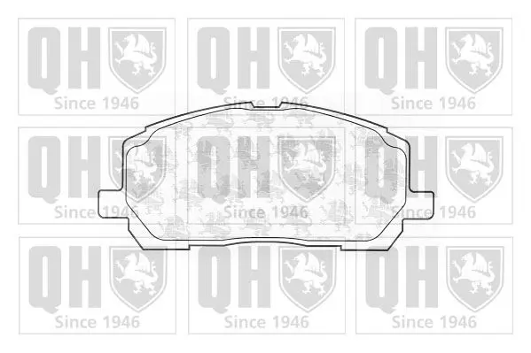 Handler.Part Brake pad set, disc brake QUINTON HAZELL BP1295 1