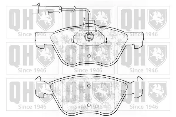 Handler.Part Brake pad set, disc brake QUINTON HAZELL BP1303 1