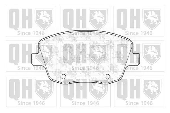 Handler.Part Brake pad set, disc brake QUINTON HAZELL BP1336 1