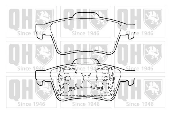 Handler.Part Brake pad set, disc brake QUINTON HAZELL BP1355 1