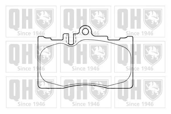 Handler.Part Brake pad set, disc brake QUINTON HAZELL BP1367 1