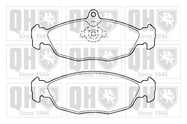 Handler.Part Brake pad set, disc brake QUINTON HAZELL BP1385 1