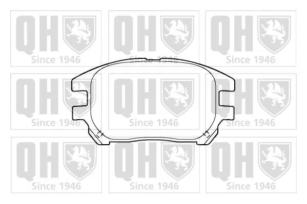 Handler.Part Brake pad set, disc brake QUINTON HAZELL BP1388 1