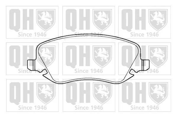 Handler.Part Brake pad set, disc brake QUINTON HAZELL BP1400 1