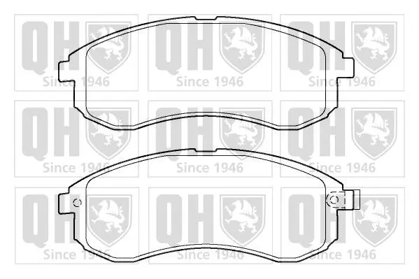 Handler.Part Brake pad set, disc brake QUINTON HAZELL BP1404 1